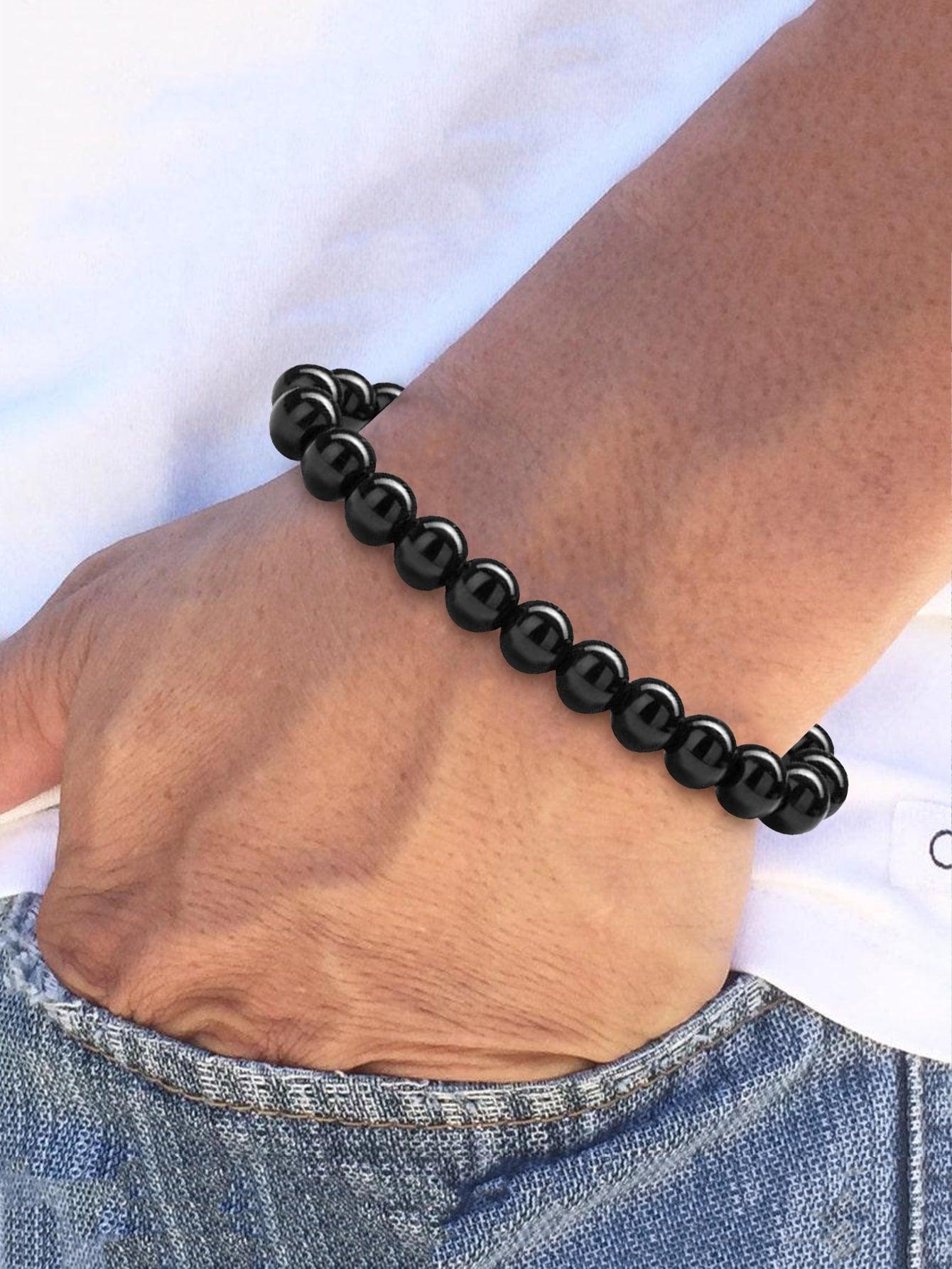 Bracelet masculin en pierres précieuses