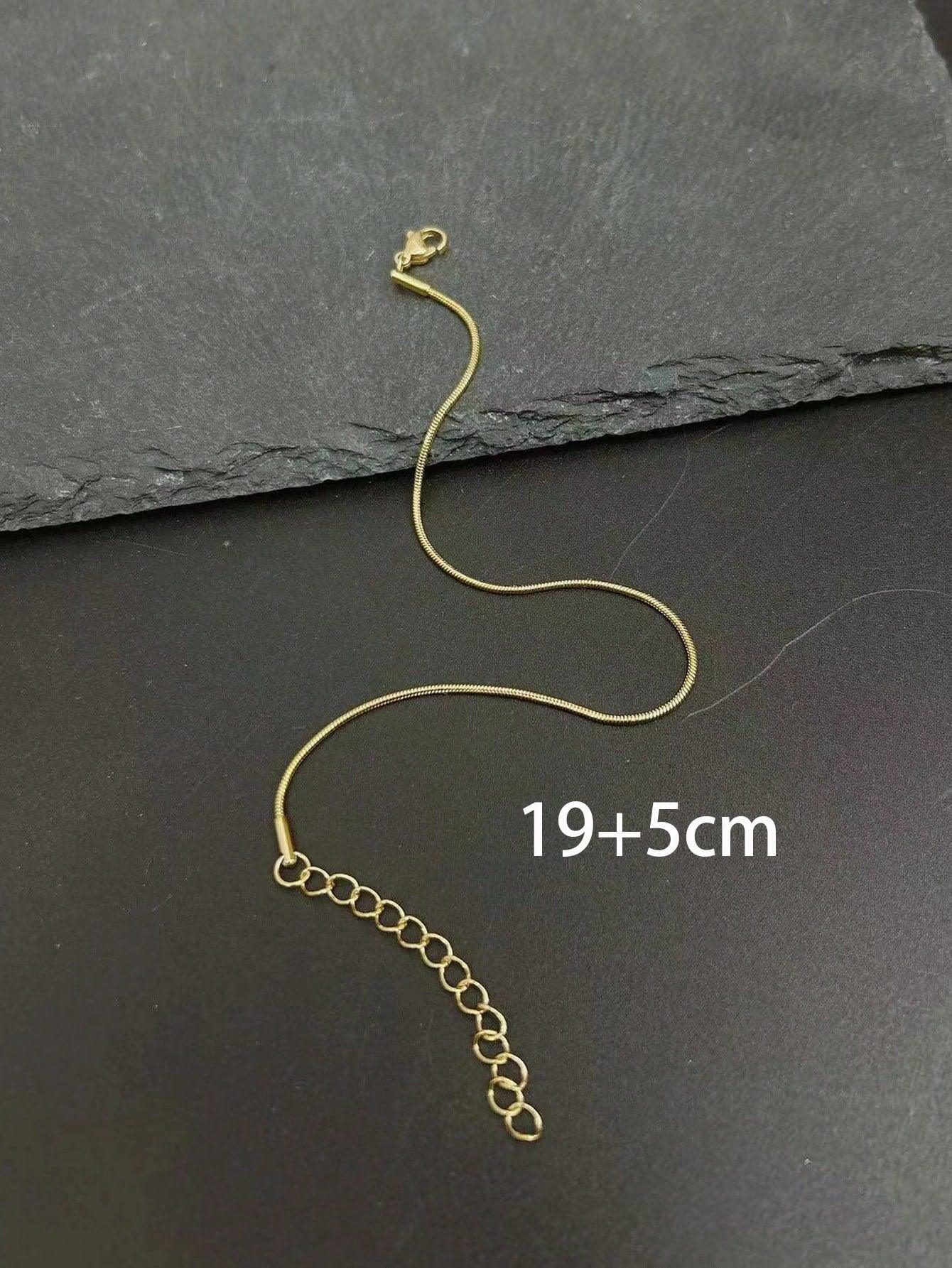 Ensemble de 3 pièces de bracelet masculin ajustable en acier inoxydable plaqué or 18K avec chaîne, adapté pour une utilisation quotidienne, Fête des Pères, Saint-Valentin, anniversaire de relation, cadeau d'anniversaire pour petit ami