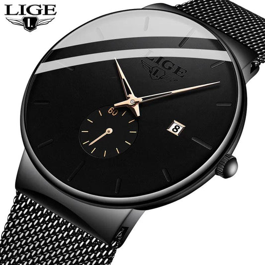 LIGE Montres pour hommes, nouvelle mode, marque de luxe