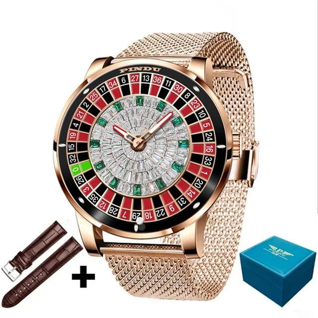 Montre-bracelet mécanique Roulette